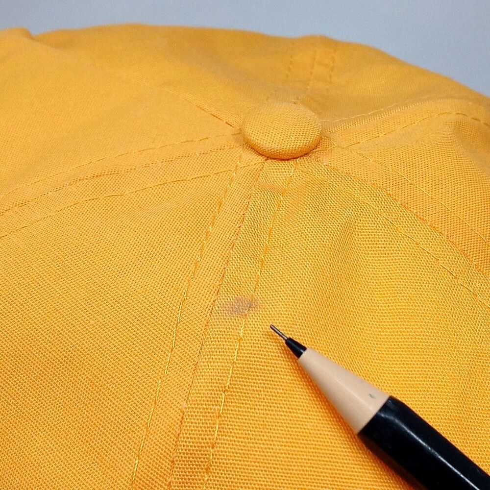 Vintage Dewalt Tools Adjustable Hat Cap Racing Yellow Rope - Picture 5 of 9